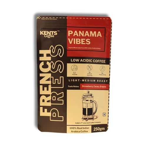Image of Kents Coffee Panama Vibes - French Press Coffee | Fruity, Juicy And Tropical | Medium-Dark Roast, Bold And Strong | Low Acidity And Smooth (100g)