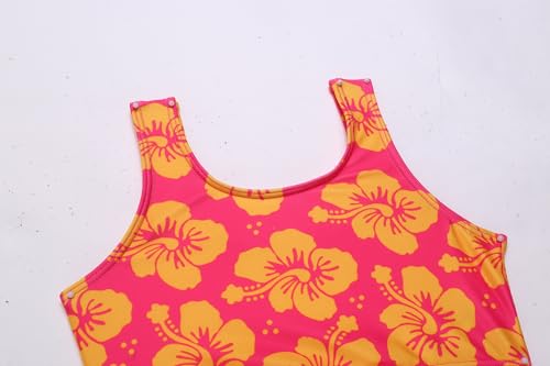 Image of Arshiner Girls Bikini Beach Swimwear 2 Piece Swimsuits Floral Printing Bathing Suits