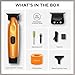 Cocco Hyper Veloce Pro Trimmer, Digital Gap Graphene Blade Edger, High-Torque Brushless BLDC Motor, Cordless, All-Metal Design, Lithium-Ion Battery, Charging Base Included, Orange