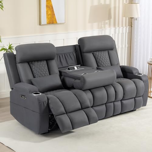 Neptane Zero Wall Hugger Power Reclining Sofa with...
