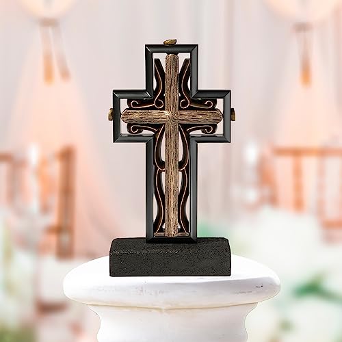 Unity Cross® Coal Black & Vintage Bronze; Unity Candle Unity Sand Elegant Rustic Alternative