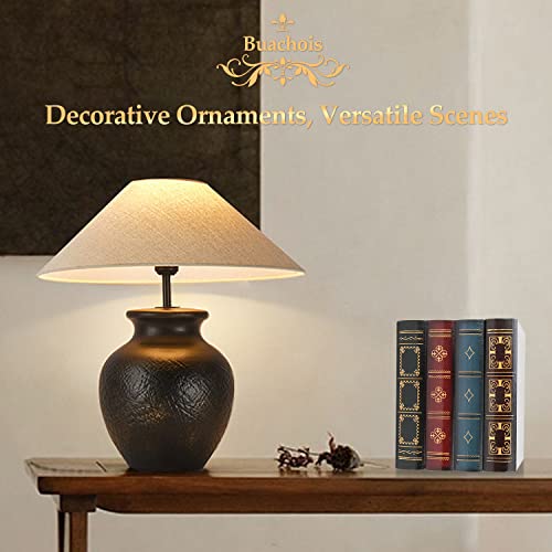 Miniatura 5 de Cajas De Libros Decorativas,Caja De Almacenamiento De Simulación Vintage,Caja De Caudales Camuflada,Libro Falsos Vintage De Estilo Europeo Para Decoración De Estantes Oficina Casa 15.9 20 Cm