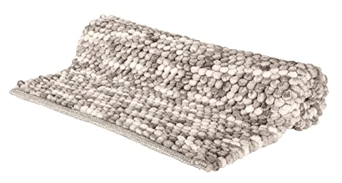 WENKO Badteppich Urdu Taupe, Badematte im modernen Melange-Effekt, Badvorleger, hohe Feuchtigkeitsaufnahme… – Bild 5