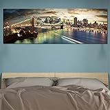 Diamond Painting Set, 5D Diamant Painting Bilder Brückenstadt-Landschaft DIY Diamant Malerei Vollbohrer Kits, Malen Nach Zahlen Stickerei Gemälde Kreuzstich Home Wanddekoration Square Drill,50x120cm