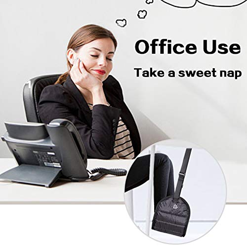 ZOKLU Apoio para os pés de avião para viagem – suporte de rede para perna de voo para evitar dores n