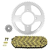 Kit chaîne Afam compatible avec moto Beta 125 RR LC 2010 à 2020 14x63 Pas 428 Alésage 100mm