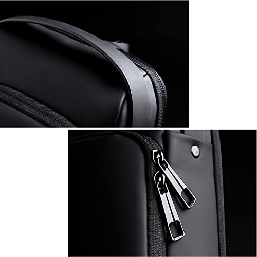 Bolsa tiracolo antifurto, mochila com carregamento USB, mochila ombro à prova d'água, bolsa tiracol