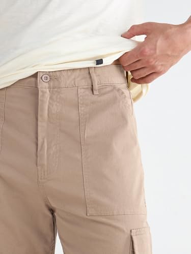 Image of Bewakoof Men's Straight Fit Mid Rise Pants