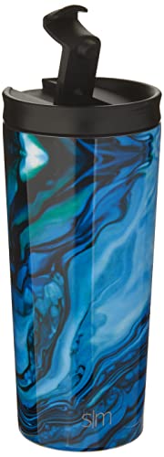 Simple Modern Copo isolado com tampa de canudo e tampa flip | Caneca de café de viagem copo reutiliz