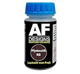 Inhalt: 1 x 50ml Lackstift für Plymouth R8 Director Red Metallic schnelltrocknend Tupflack Autolack