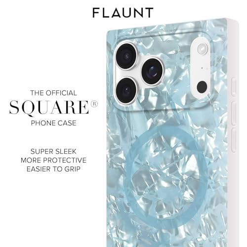FLAUNT Official Square iPhone 18 Pro Max Case - ICY Blue Pearl - image 8