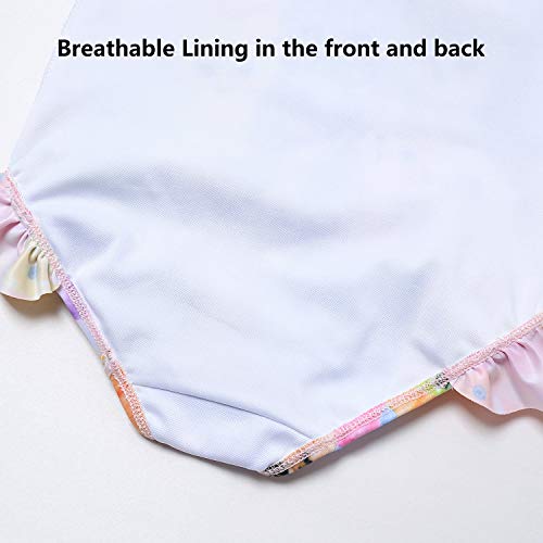 Image of QPANCY Girls Swimsuits Unicorn Bathing Suits Toddler Kids One Piece Swimwear