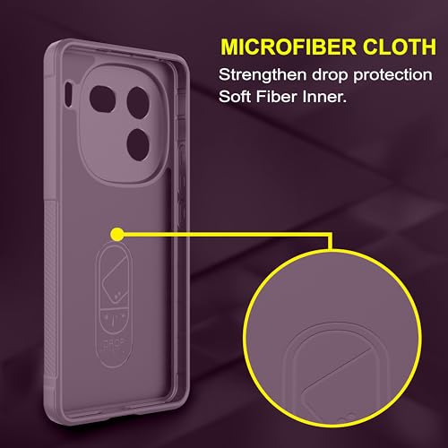 Image of Zapcase Back Case Cover for iQOO 12 5G | Compatible for iQOO 12 5G Back Cover | Liquid Silicon Magic Case with Camera Protection | Lavender