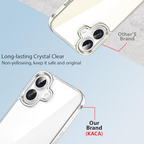 Image of KACA Clear Back Cover Case for Samsung Galaxy A06 5G |Case for Samsung Galaxy A06 5G|Shockproof Bumper TPU Protective Design- Transparent