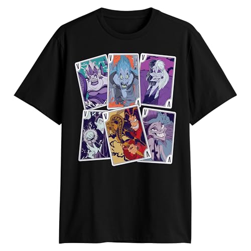Disney Villains Full House Hades Maleficent Ursula Cards T-Shirt