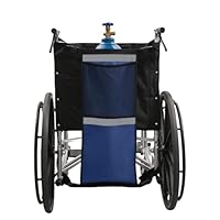 Sauerstoffflaschenhalter für Rollstühle Tragbare Faltbare Aufbewahrungstasche für Sichere Befestigung Am Einsetzbar und Platzsparend Tankhalter Rucksackträger für E und D Zylinder Flasche, Blau