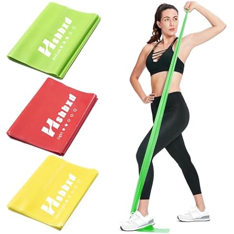 Resistance Bands Set, Latex-Free Exercise Bands for Working Out, Professional Physical Therapy Bands, Elastic Bands for Stretching, Suitable for Rehab, Yoga, Pilates, Gym, Home Exercise (5.9ft) Cover