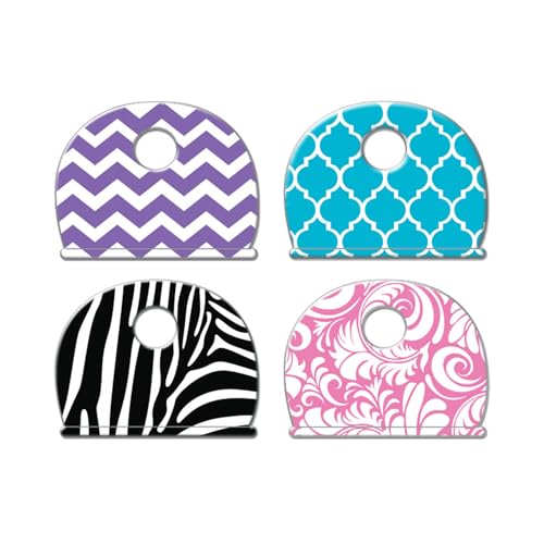 Lucky Line, Vinyl, Designer Pattern Key Identifier Caps, 4 Pack (16304)