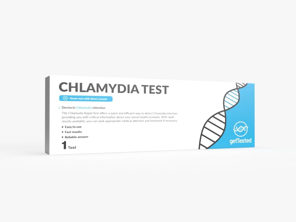 getTested GetTested at Home STI Chlamydia at-Home Rapid Test (1 Test) for Both Men (Urine) and Women (Swab) Offers a Quick and efficient Way to detect Chlamydia Infection.