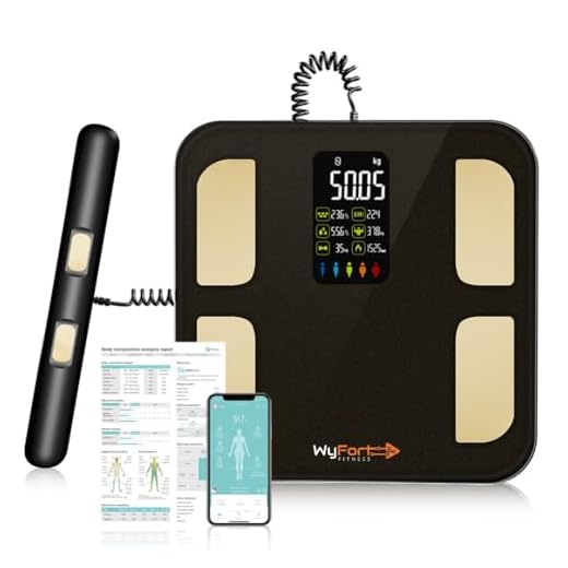 Balança Bioimpedância Smart Display 8 Sensores com Display VA WF05 Balança Digital Corporal