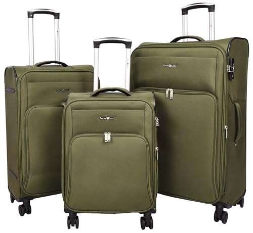 Valise souple A1 FASHION GOODS Cuba kaki extensible à 8 roues pour vos voyages