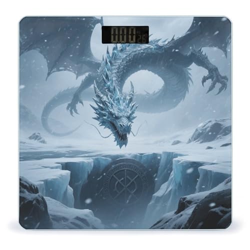 Báscula de baño digital Ice Dragon con vidrio templado