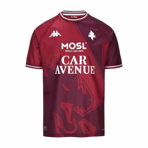 T shirt enfant Kappa Maillot Kombat Home FC Metz 2425 Grenat - vue 7