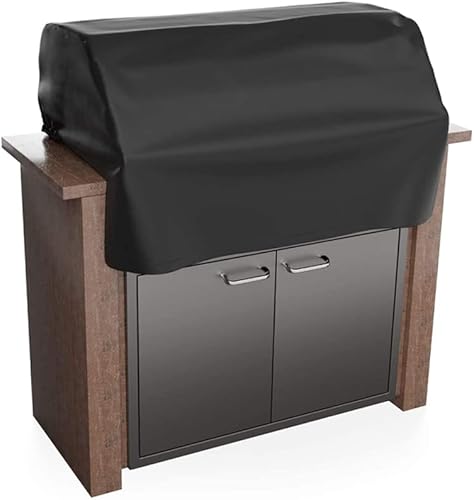 Cubierta de parrilla integrada, cubierta impermeable para parrilla de barbacoa al aire libre, cubierta superior de gas para Napoleón, Coyote, etc.