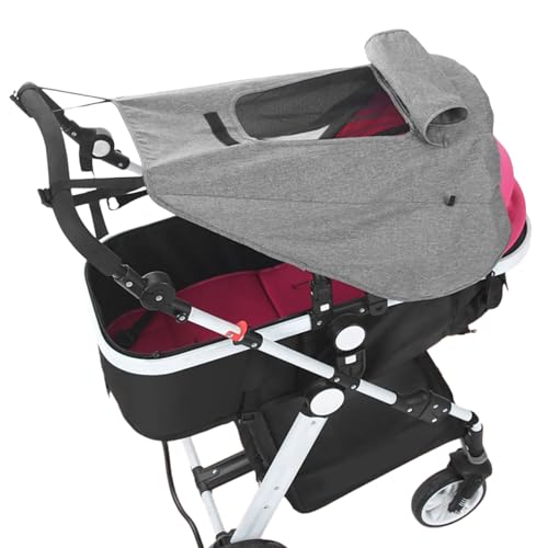 Montesy Baby Strollers Sun Shade Pram Protective Guard With Viewing Window For Toddler Blockout Protections