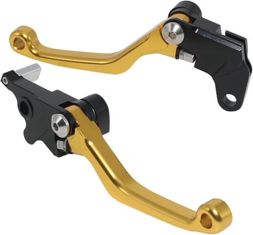 Levier de frein de moto et embrayage haute précision jaune pour KLX250SR