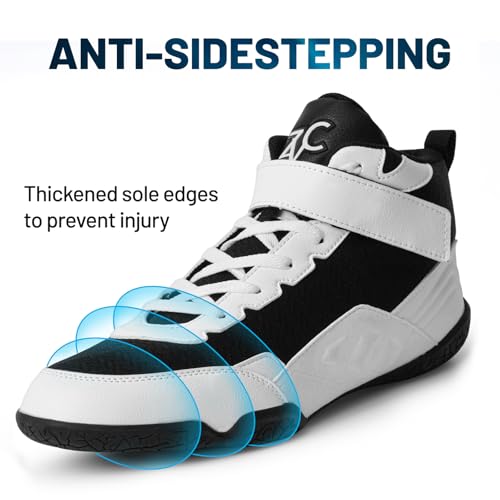 ZVC Tênis de luta livre masculino para boxe para luta, levantamento de peso, botas de musculação, ca