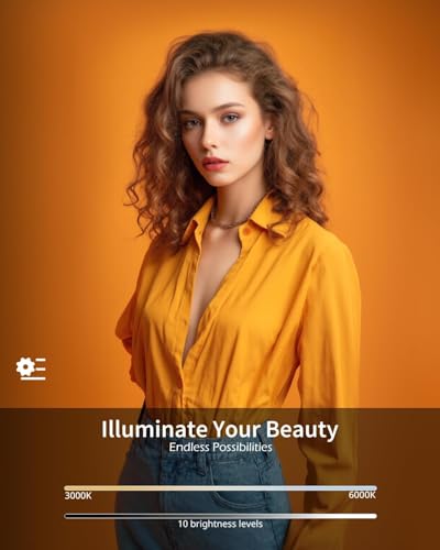 Image of SHOPEE 10'' Ring Light with Overhead Phone Mount, LED Selfie Light with Stand and Phone Holder for iPhone and Laptop, Desk Light for Video Recording, Zoom Meeting, Live Streaming, Tiktok, YouTube
