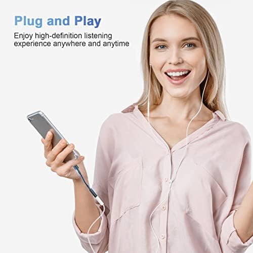 Esiposs USB C to 3.5mm Jack Headphone Adapter, USB C Headphones Adapter, Type C Headphone Jack Adapter DAC Chip Aux Audio Earphone Adapters Compatible with Samsung Galaxy, iPad Pro, MacBook (Black)