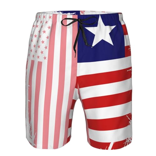 Men'S Swim Trunks Casual with Mesh Lining and Pockets Beach Cargo Athletic Drawstring Shorts Elastic Gift4