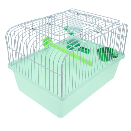 BESTYASH Jaula Color Aleatorio Pájaros Pequeños Diseño Espacioso Portátil con para Perchero, Comedero Bebedero Material Abs y Hierro y Adecuado para Viajes y Uso al Aire Libre