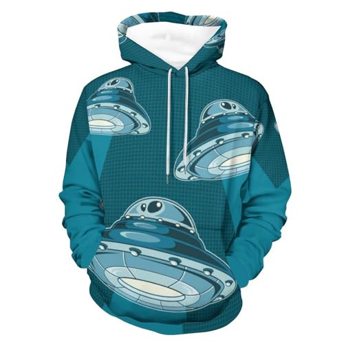 Sweatshirt UFO UMENG Unisexe S pour Vos Sorties Urbaines et Chill