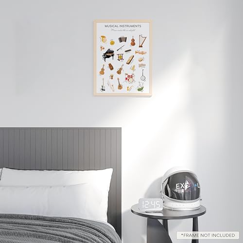 EXCOOL CLUB Music Classroom Posters - 12x16 Musical Instrument Decor, Instrument Family Posters for Classroom, Kids Educational Music Wall Art Pictures, Music Education Posters for School (Unframed) - Thumbnail 6