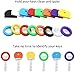 BetterJonny 64PCS Colorful Rubber Key Caps, Strong Key Identifier ID Rings for Perfect Coding System