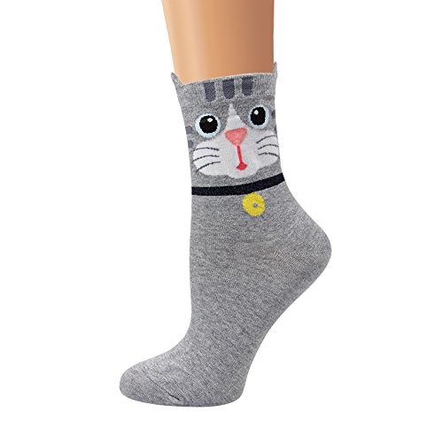 Image of Cute Animal Design Women's Socks Casual Cotton Crew Novelty Socks