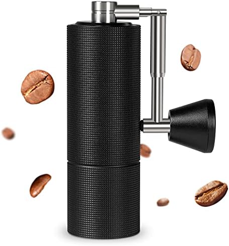 TIMEMORE Chestnut C3 PRO Manual Coffee Grinder, Stainless Steel Conical Burr Coffee Grinder, Hand Coffee Grinder with Foldable Handle and Adjustable Setting, for Espresso to French Press - Black