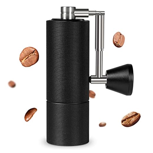 TIMEMORE Chestnut C3 PRO Manual Coffee Grinder, Stainless Steel Conical Burr Coffee Grinder, Hand Coffee Grinder with Foldable Handle and Adjustable Setting, for Espresso to French Press - Black