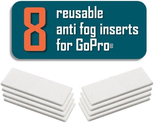 FogFree Anti Fog Inserts for GoPro (8 Inserts) - HERO4 HERO3+ HERO3 HERO2
