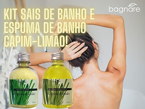 Sais De Banho E Espuma Para Banheira Capim Limão