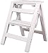 Pittura gradini sgabelli Pieghevole Scala Passo Sgabello Piccola Scala di Legno 2 Piano Passo Pieghevole Sgabello Scala Passo Sgabello Panca