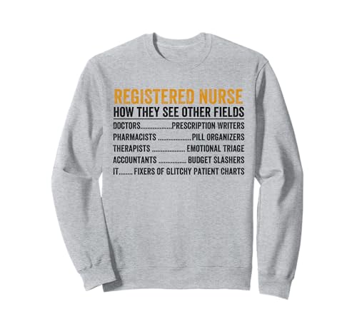 Cool RN Infermiera registrata per uomini donne Infermiere registrato RN Felpa