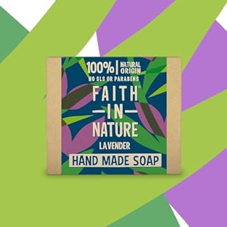 Faith In Nature Pure Vegetable Soap. Lavender. 100g Bar