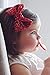 Love Fairy Fashion Bow Hairpin Sequins Hair Clip Multicolor 0ptional for Children and Women (Red),1 pack