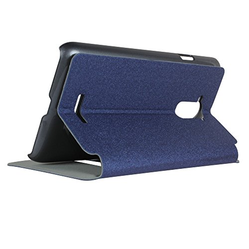 Image of Heartly GoldSand Sparkle Luxury PU Leather Window Flip Stand Back Case Cover for Coolpad Note 3 / Coolpad Note 3 Plus - Power Blue