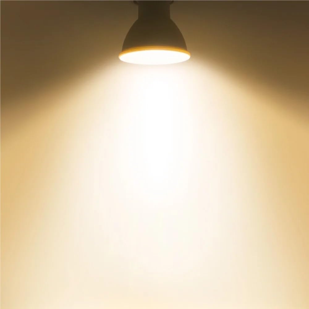 Light, Confezione da 10, faretto LED COB GU10/E26/E27 AC85-265V 3w/5w/6w lampadina in alluminio(Warm White 2700k,E27 5w)