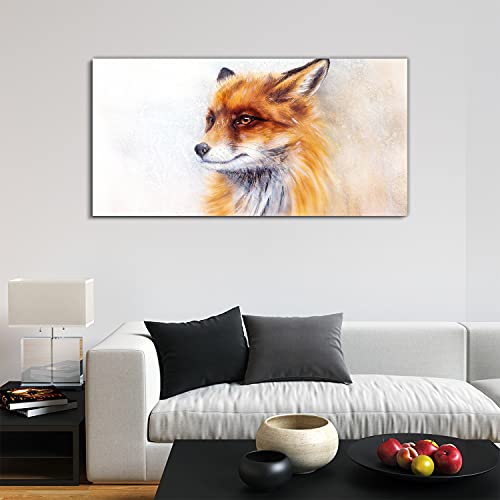 Tableau acrylique 120x60cm art photo murale salon chambre renard - 3
